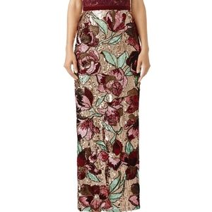 marchesa notte artwork sequin dress